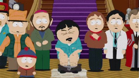 The GIF create by. . South park poop gif